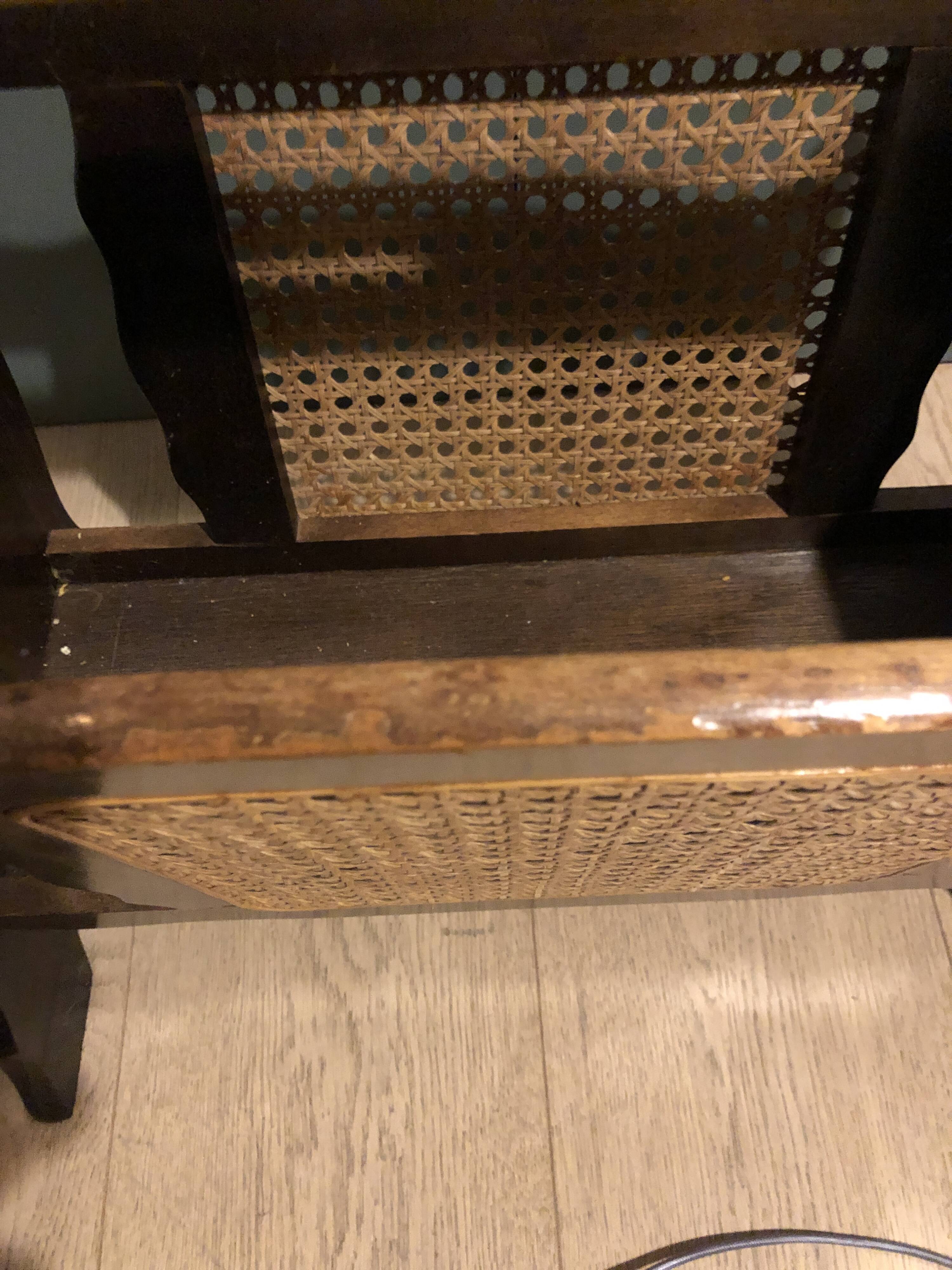 Canework magazine holder