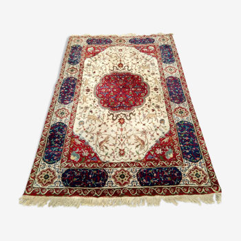 Ancien tapis persan laine fait main 310 x 202cm