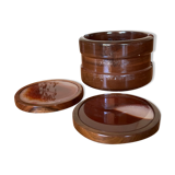 Wood and agate coasters