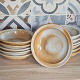 Complete table service in marsh stoneware, 92 pieces