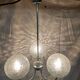 Vintage 70s globe pendant light