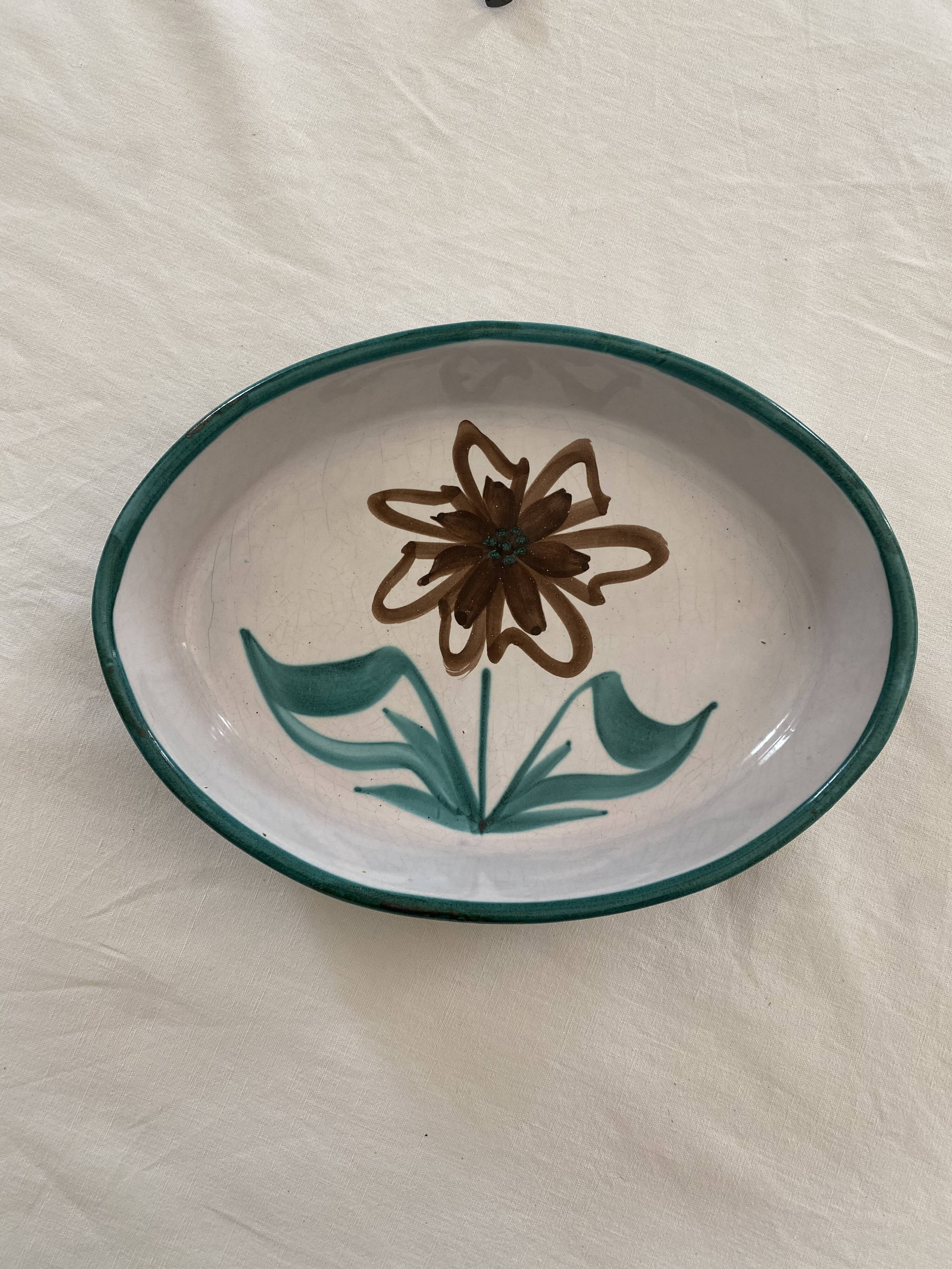 Oval dish by Robert Picault