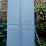 pair of large old wooden doors
