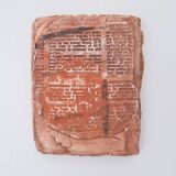 Set of 3 terracotta Books "Fond d'Atelier" N.Lebrun - Belgium 1980s