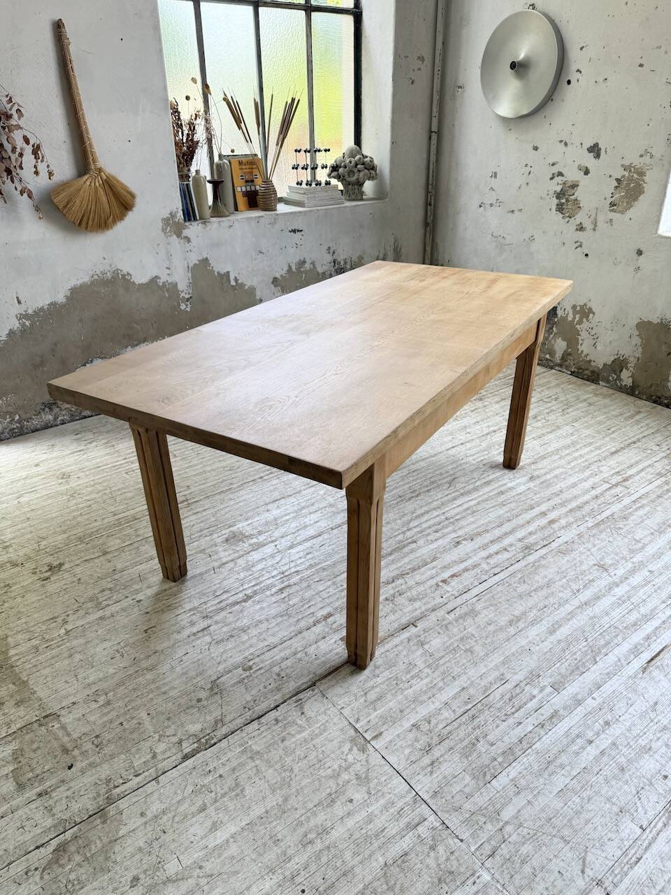 Ancienne table de ferme en chêne