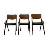 Set of 3 Danish dining chairs Arne Hovmand Olsen 1950