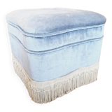Pouf coffre bleu