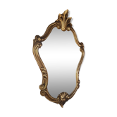 Miroir baroque style rocaille doré