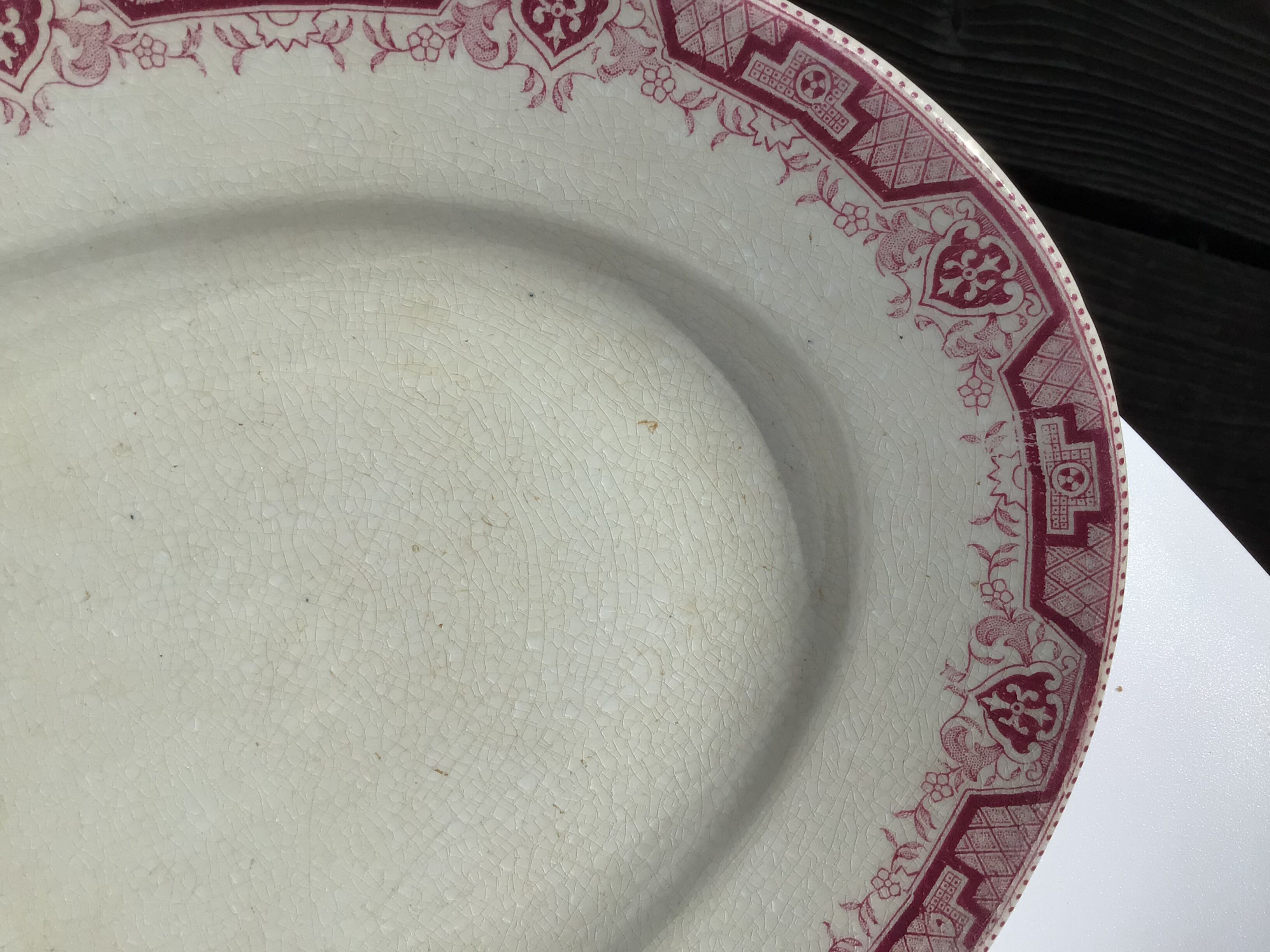 Dish pink iron earth st amand model morocco