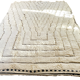 BENI OUARAIN RUG WHITE - MOROCCAN BERBER RUG HANDWOVEN - Thick wool