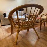 Rattan armchair
