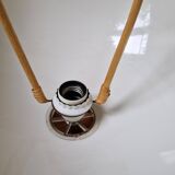 Acrylic half-globe "up and down" pendant light, Scandinavian design from the 1970s