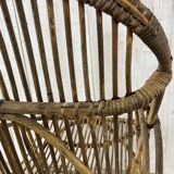 Fauteuil rotin vintage