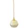 Vintage hanging lamp artdeco in yellow glass gold