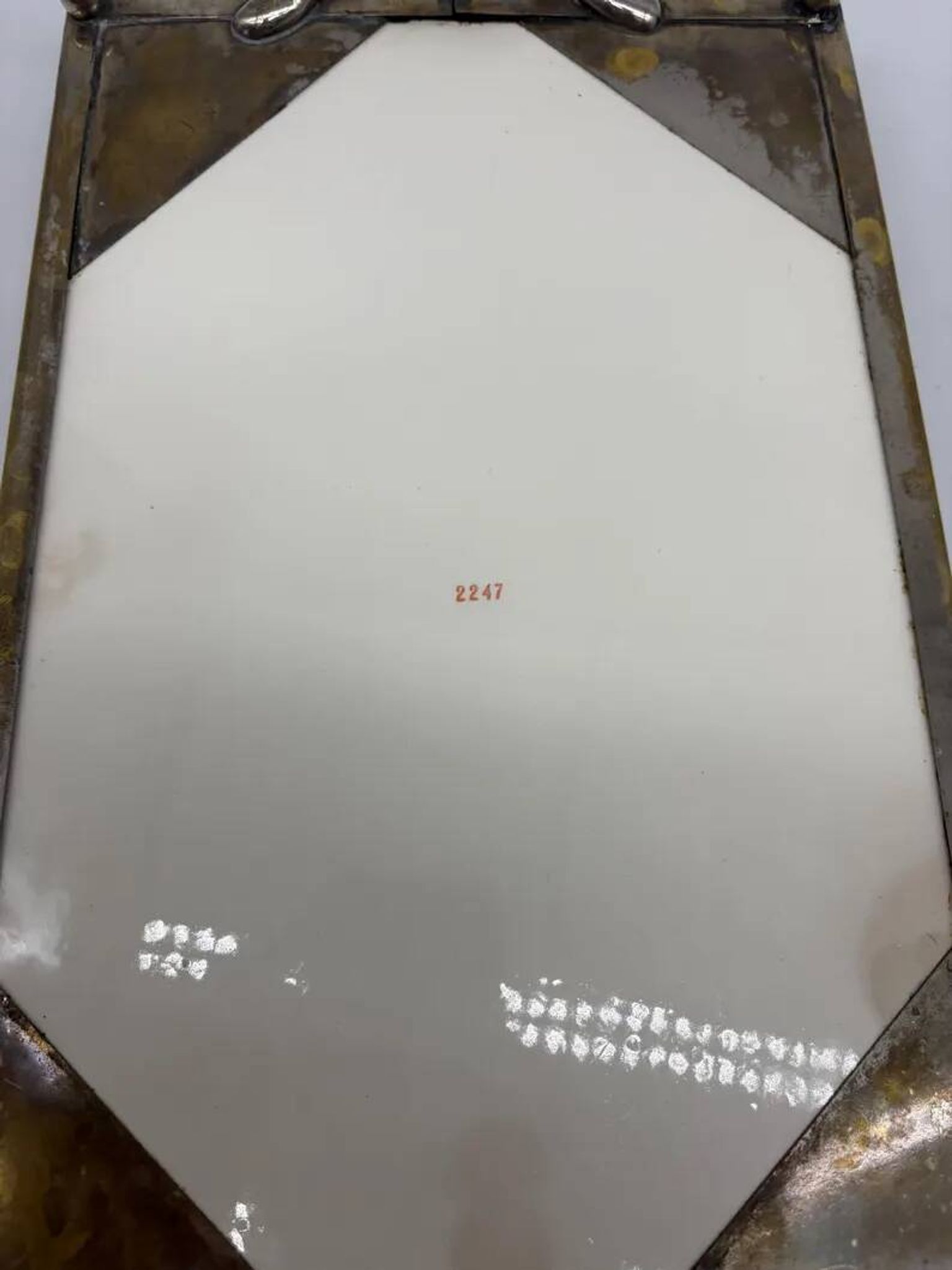Service Plate WMF Jugendstil Art Nouveau Silver-Plated Galalithe Around 1905