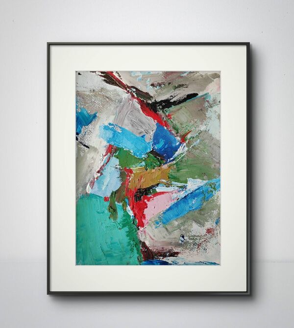 Peinture original abstrait Nicolas de Stael
