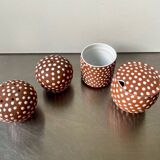 Lot de 4 vases zeuthen keramik années 1950 danemark