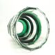 Postmodernist vase, green crystal glass, Germany, 1960s