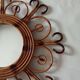 Vintage bamboo mirror 55cm