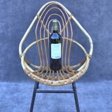 Vintage rattan children's chair by Rohé Noordwolde, 1960s