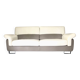 Leather 3-seater sofa