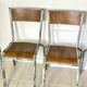 Set of 4 vintage school chairs