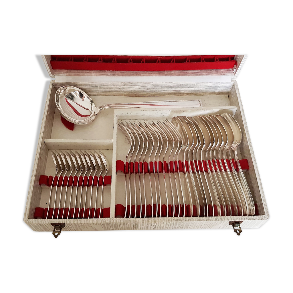 Frionnet, Francois Silver Plated Art Deco Cutlery Canteen 36