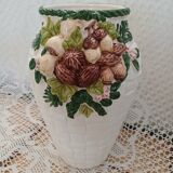 Antique Barbotine Vase