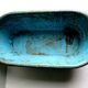 Doll bathtub, blue sheet toy, brass faucet, 1880-1900 era