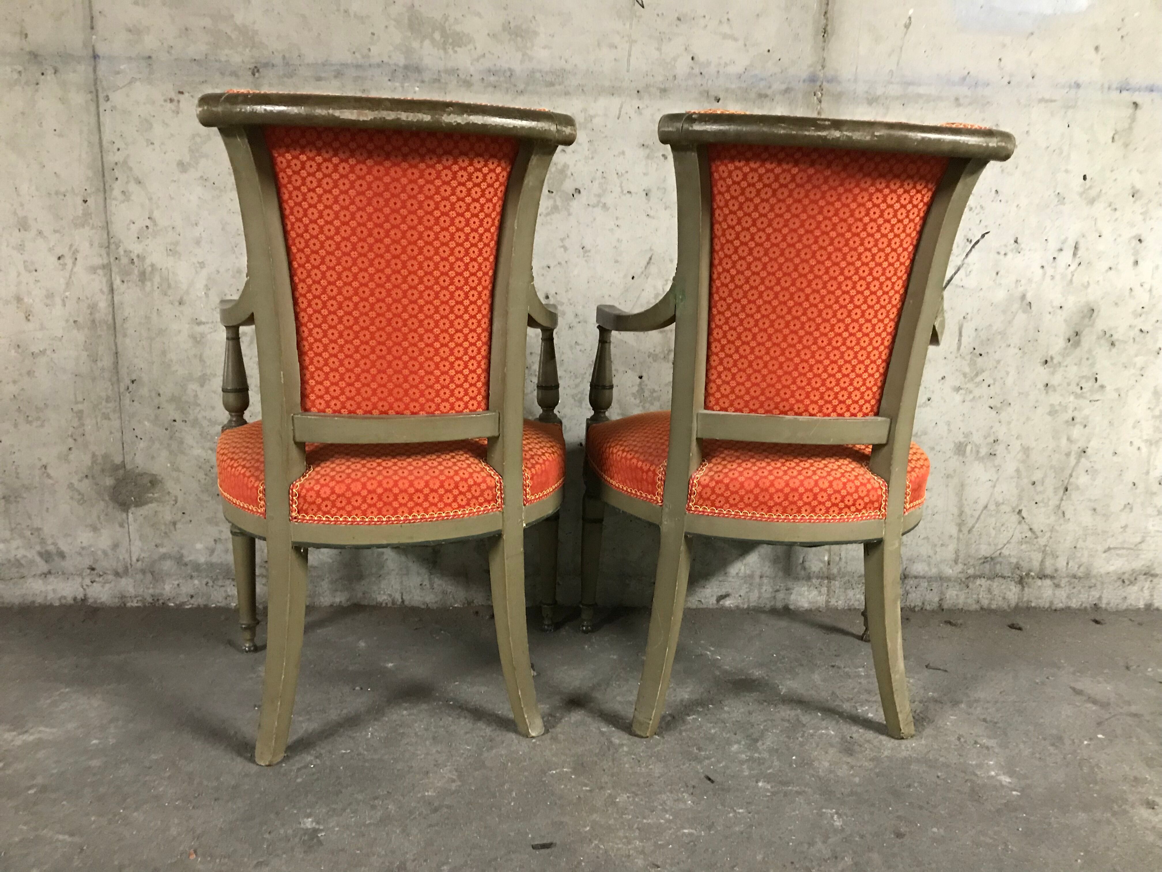 Pair of armcchairs