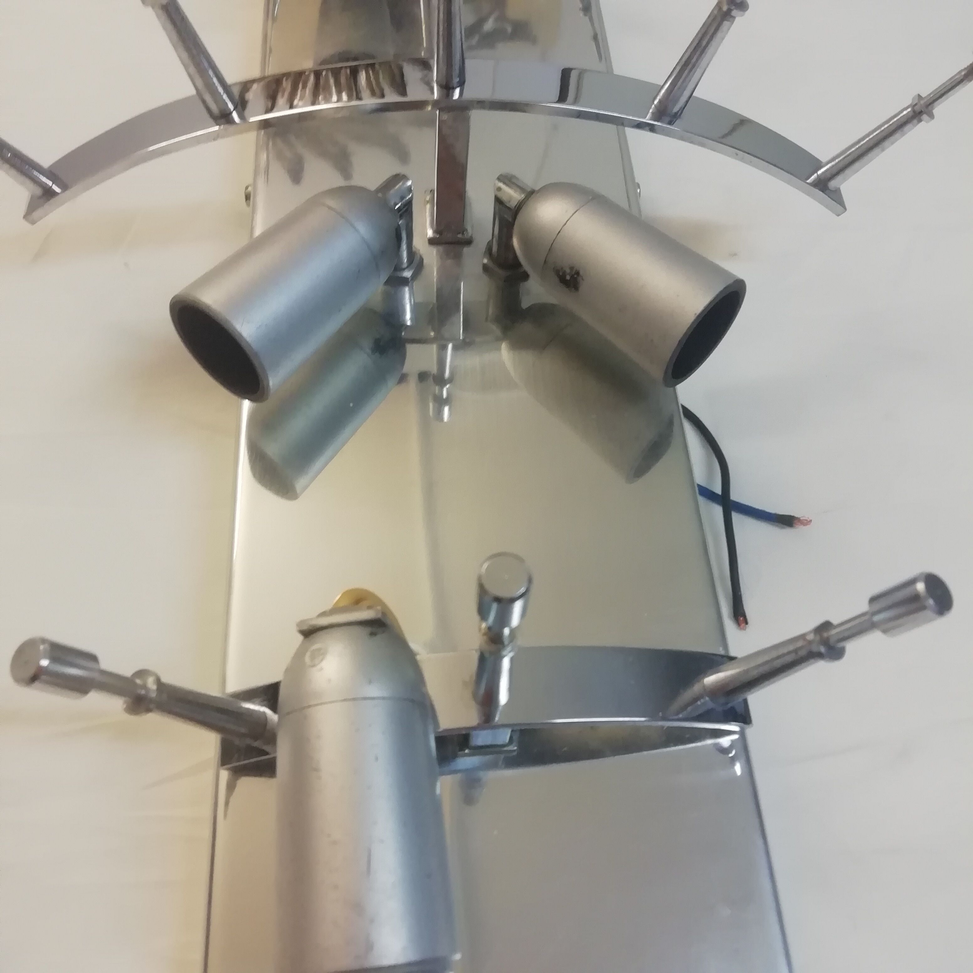 Kinkeldey glass wall lamp. 1970s