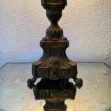 Antique church candlestick lamp