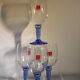 Blue-footed glasses "Made in Italy" Bormiolli Rocco