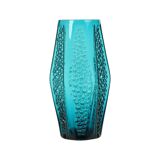 Vase à bulles vintage design bleu Stolle Nieman 1970