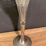 Cone vase, cut crystal bouquet (most certainly baccarat, saint louis ...)