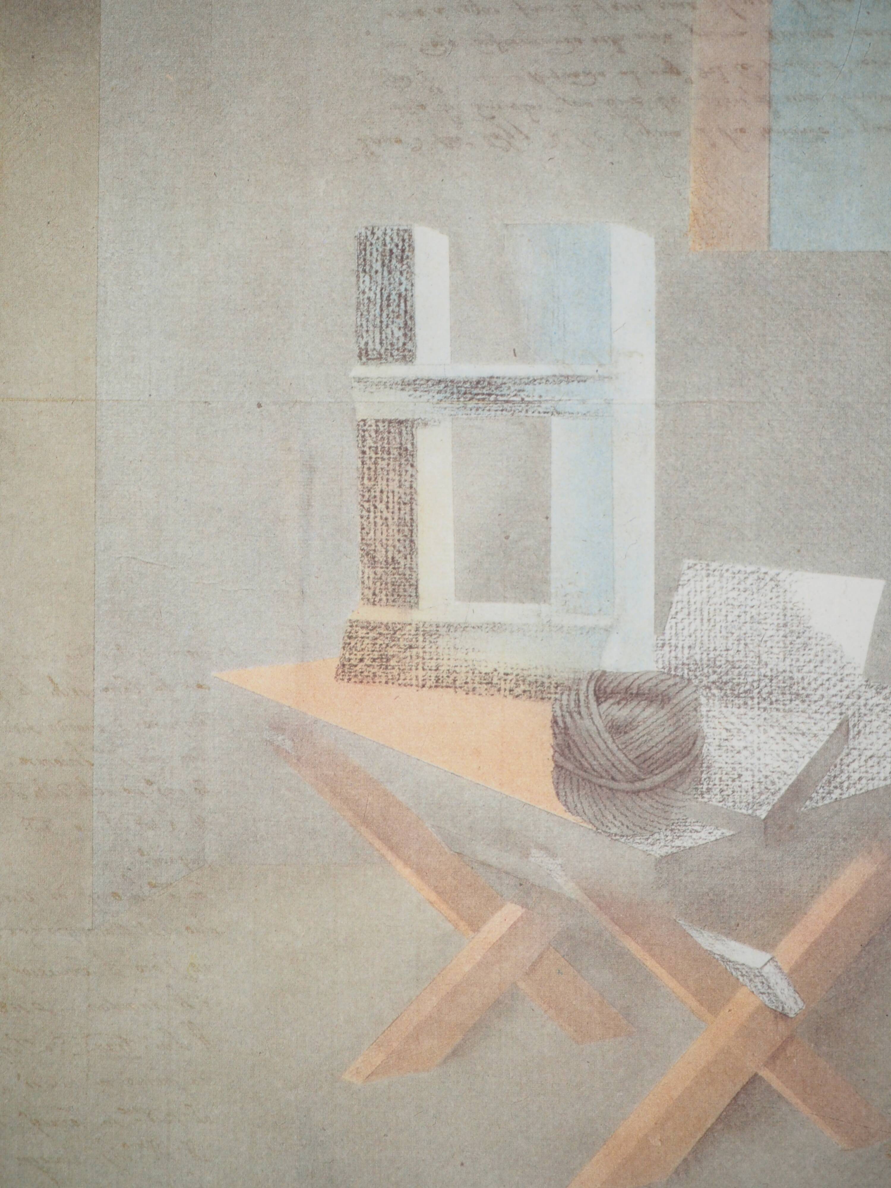 Carlo GUARIENTI: Interior Scene, Signed Heliogravure