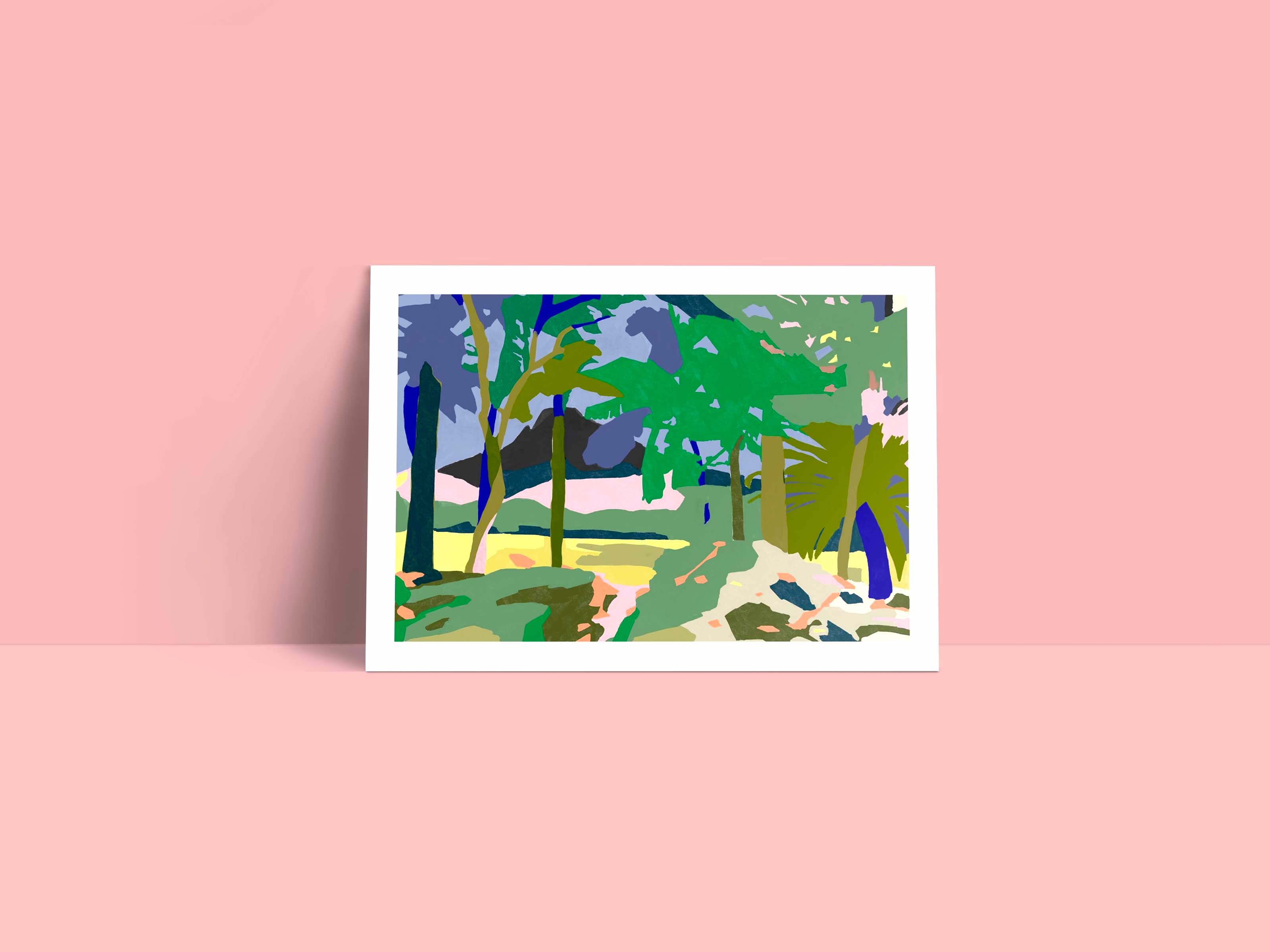 Le Morne - limited edition art print (A4)