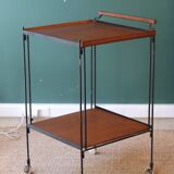 Mid-century teak serving trolley