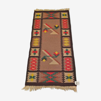 Tapis kilim des années 60 - 68 x 152 cm