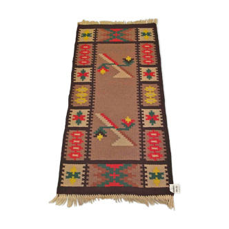 Tapis kilim des années 60 - 68 x 152 cm