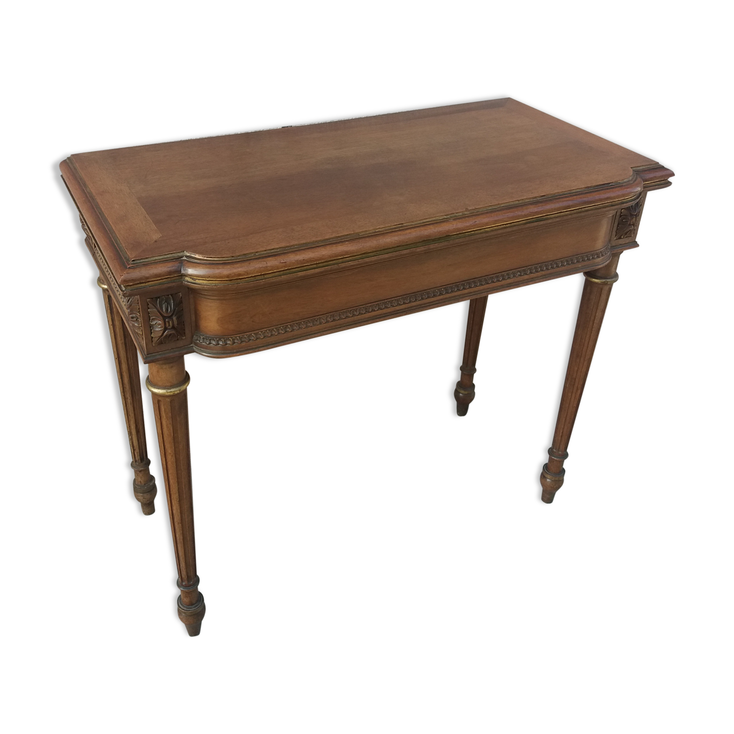 Console and table game at the end of the XIX century Walnut