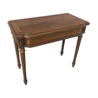 Console and table game at the end of the XIX century Walnut