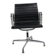 Vintage chair by charles eames ea 108 black leather edition vitra denmark