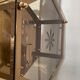Vintage ceiling lamp in brass and smoked glass