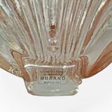 Pair of Modern Italian Murano Glass Leaf Sconces