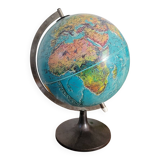 Illuminated terrestrial globe Scan-Globe Havdrup 1977