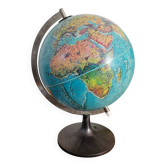 Illuminated terrestrial globe Scan-Globe Havdrup 1977
