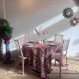 ‘Faux Bamboo garden set table and 4 chairs