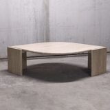 Table basse en travertin Roche Bobois