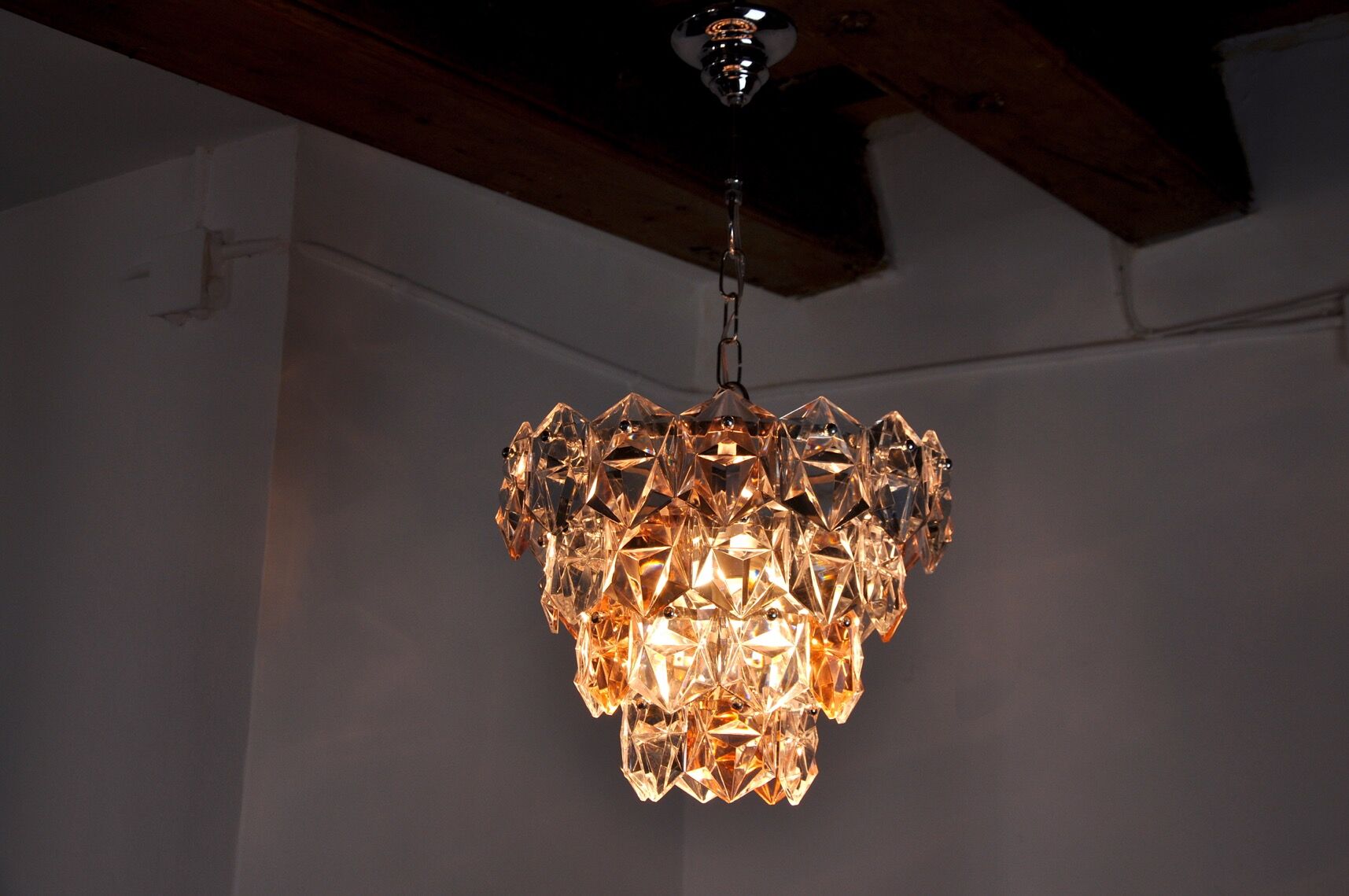 Two-coloured Kinkeldey Lustre, 4 levels, 1970, Germany